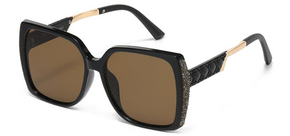 Rhinestone Square Frame Sunglasses rs2088