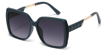 Rhinestone Square Frame Sunglasses rs2088