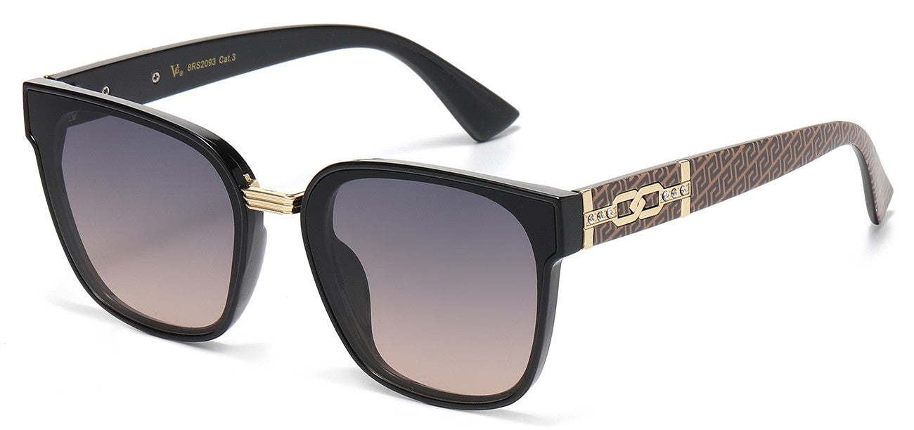 Rhinestone Square Frame Sunglasses rs2093