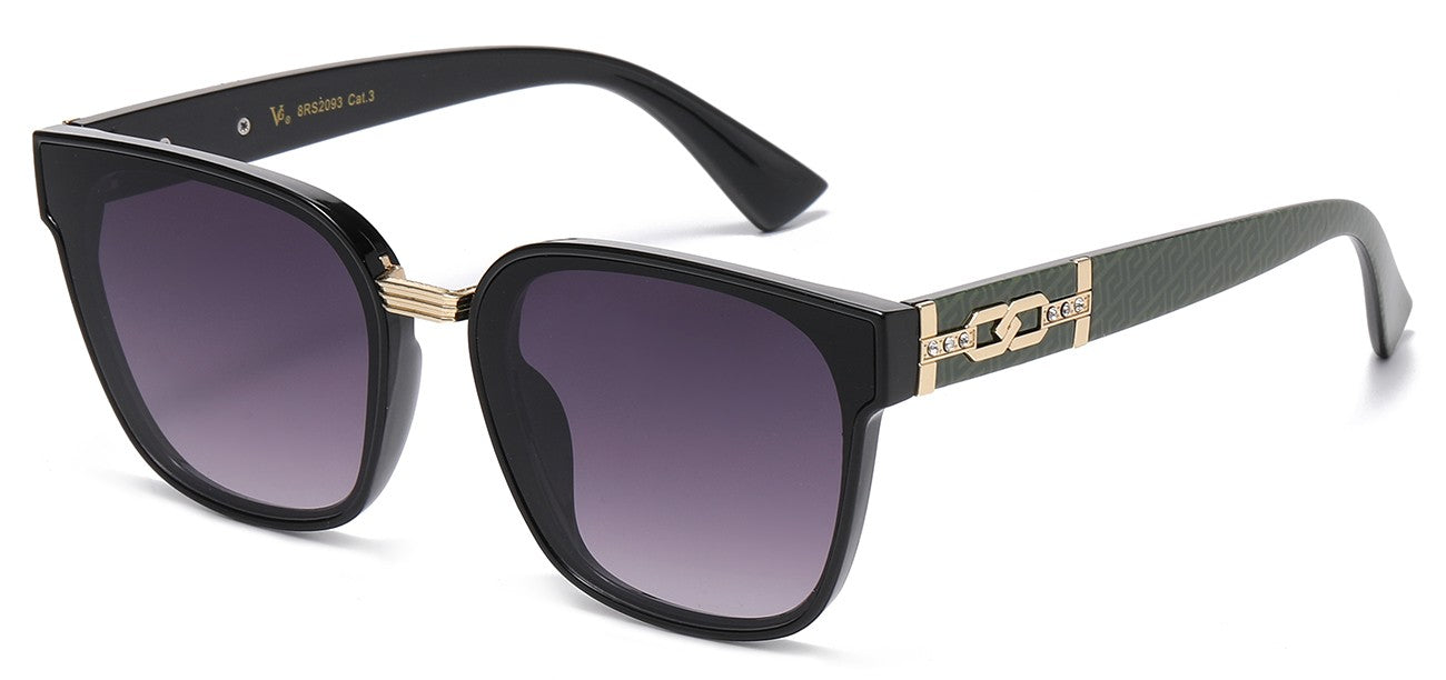 Rhinestone Square Frame Sunglasses rs2093