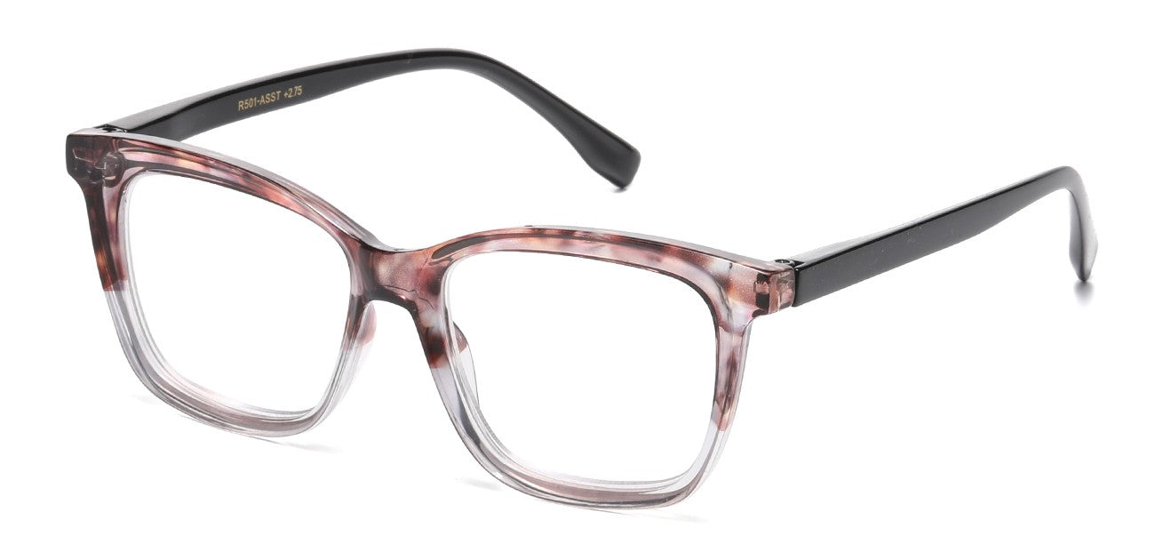 Readers Tortoise Square Frame r501-asst