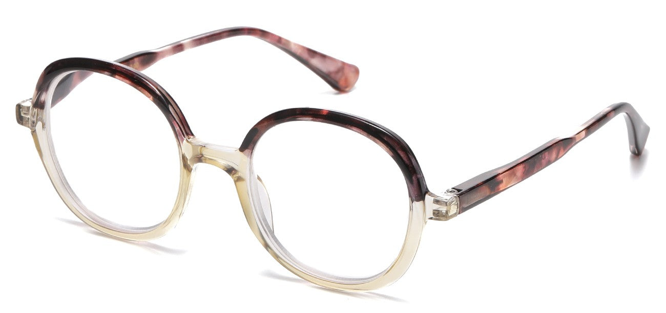 Readers Two-Tone Round Frame r502-asst