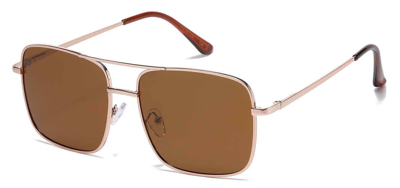 Polarized Square Metallic Aviator pz-af125