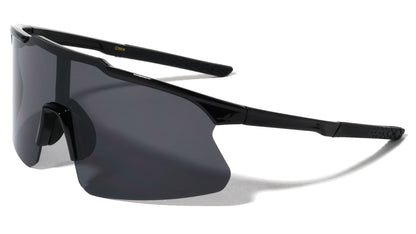 Semi-Rimless Shield Sunglasses bp0289-cm