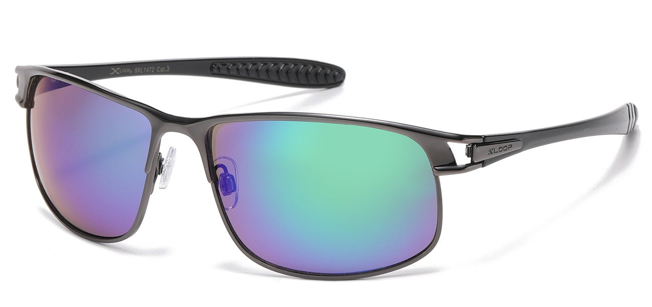 Xloop Metallic Square Frame Shades xl1472