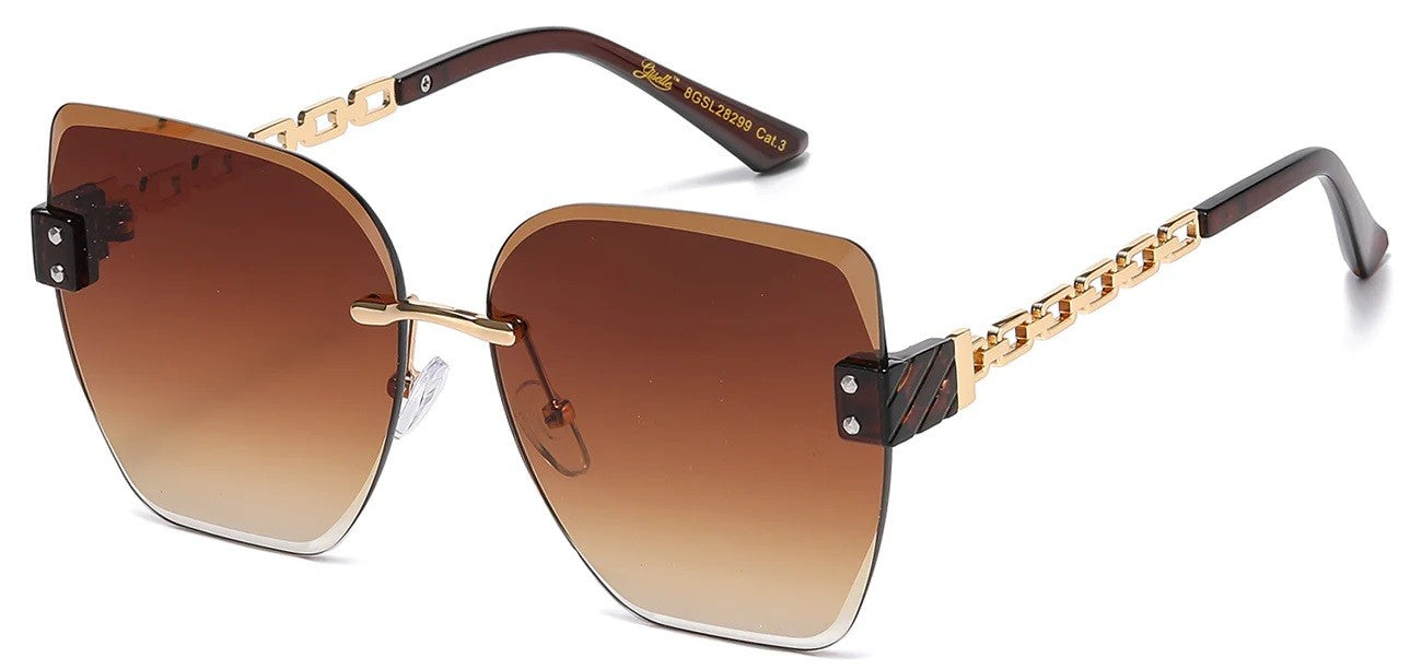 Giselle Metallic Square Sunglasses gsl28299