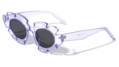 Crystal Color Flower Frame Sunglasses p1047