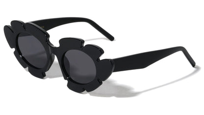 Crystal Color Flower Frame Sunglasses p1047
