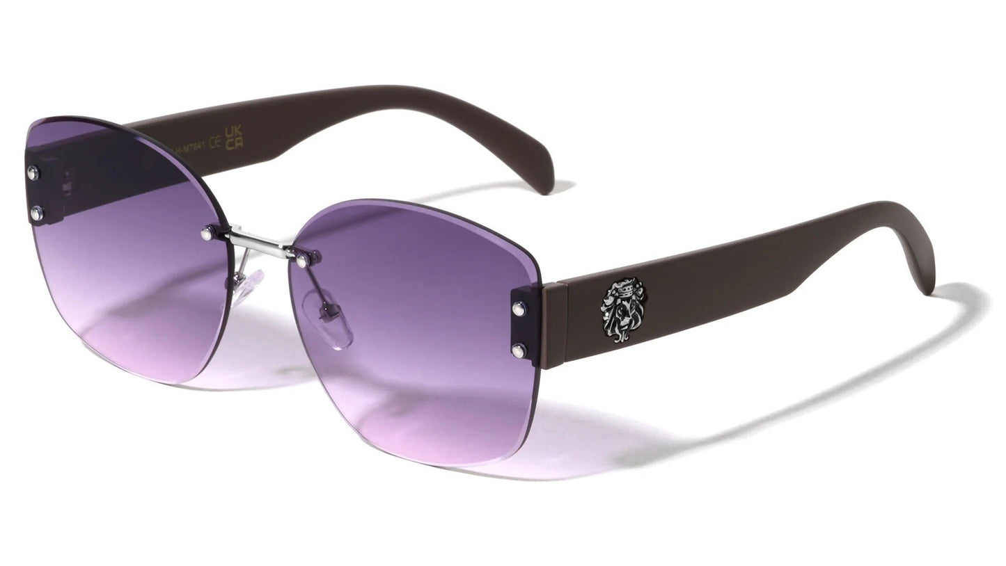 Lion Rimless Butterfly Sunglasses lh-m7841