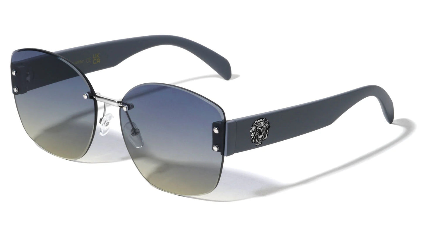 Lion Rimless Butterfly Sunglasses lh-m7841