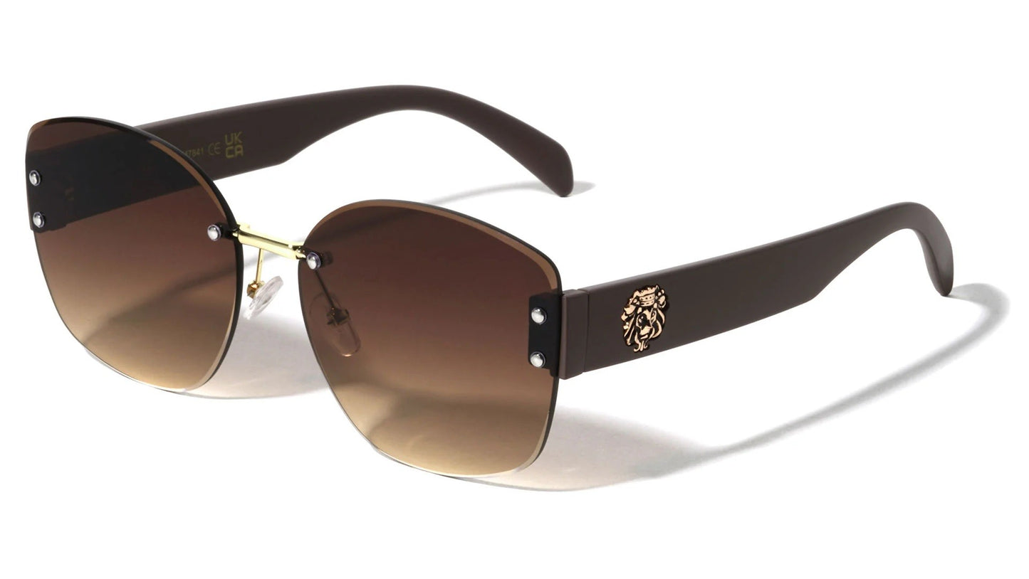 Lion Rimless Butterfly Sunglasses lh-m7841
