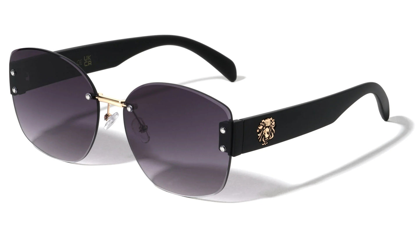 Lion Rimless Butterfly Sunglasses lh-m7841