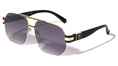 Lion Semi Rimless Aviators lh-m7846