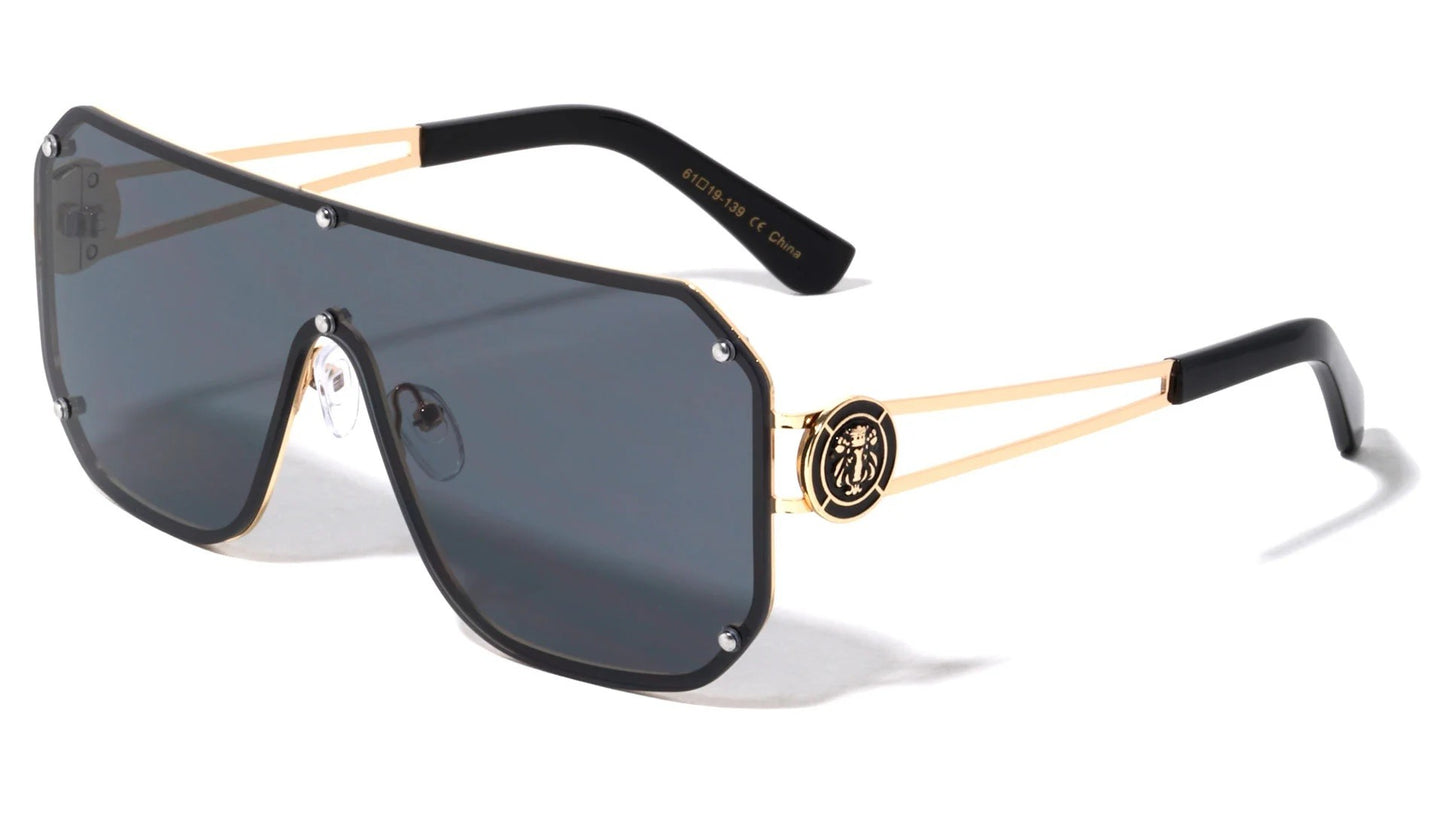 Lion Rimless Shield Sunglasses lh-m7820