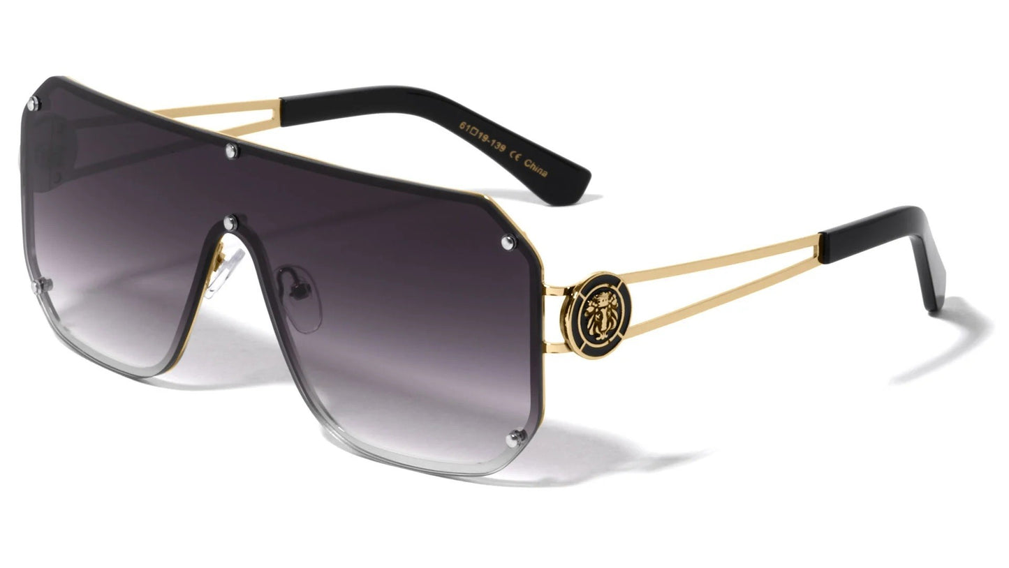 Lion Rimless Shield Sunglasses lh-m7820