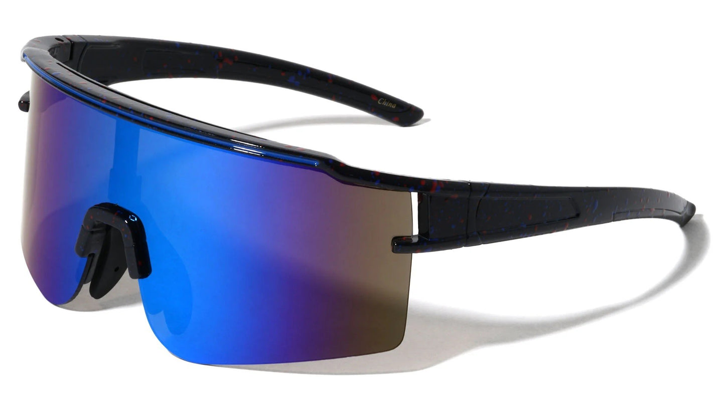 Semi Rimless Shield Sunglasses bp0242-cm