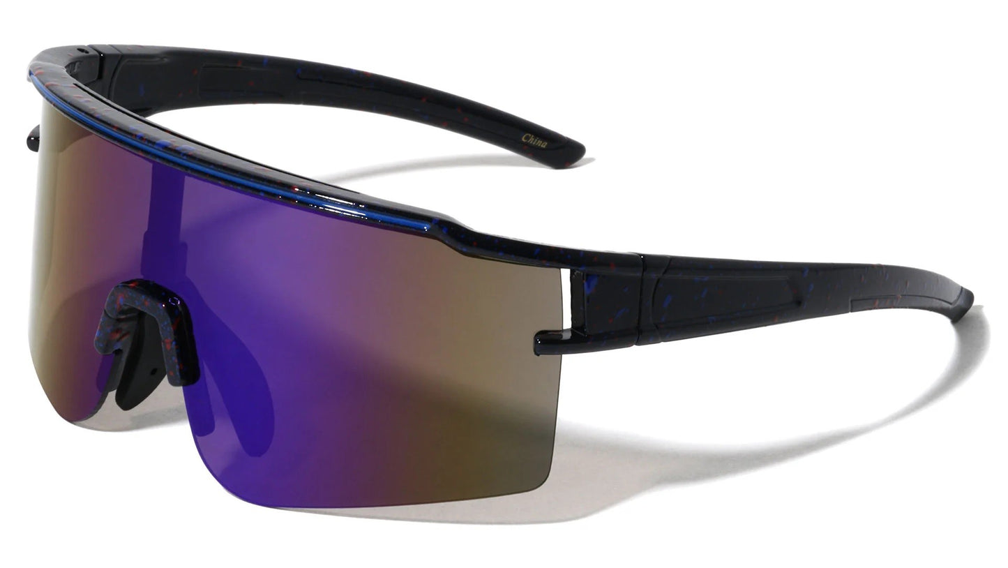 Semi Rimless Shield Sunglasses bp0242-cm