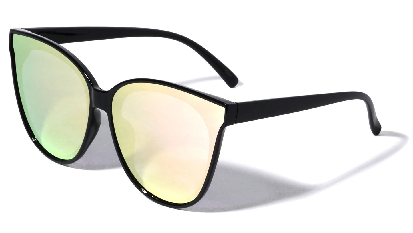 Oversized Flat Lens Cat Eye Frame p6237-ft