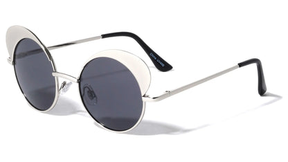 Metal Spring Hinge Round Sunglasses m10001