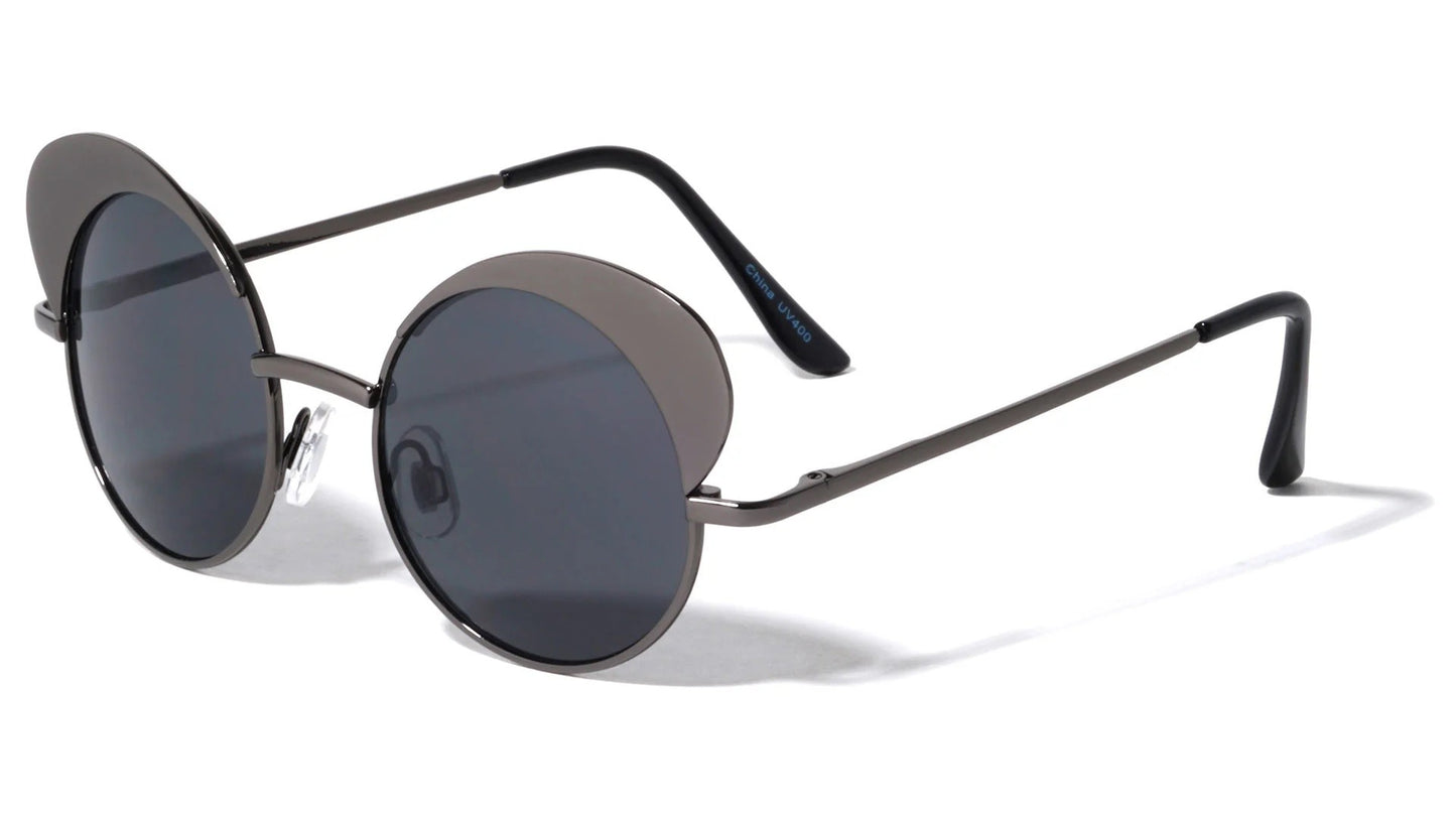 Metal Spring Hinge Round Sunglasses m10001