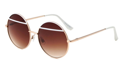 Metal Round Color Accent Sunglasses m10003