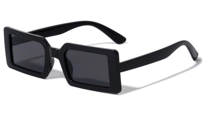 Wide Thick Frame Rectangle Sunglasses p6651