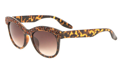 Rhinestone Cat Eye Frame Sunglasses p6409-rh