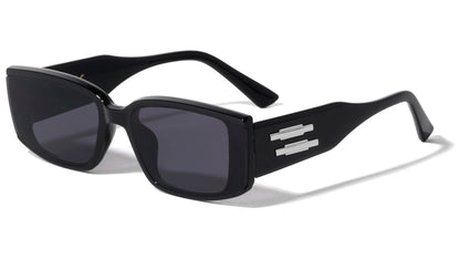Rectangle Thick Temple Sunglasses p6680