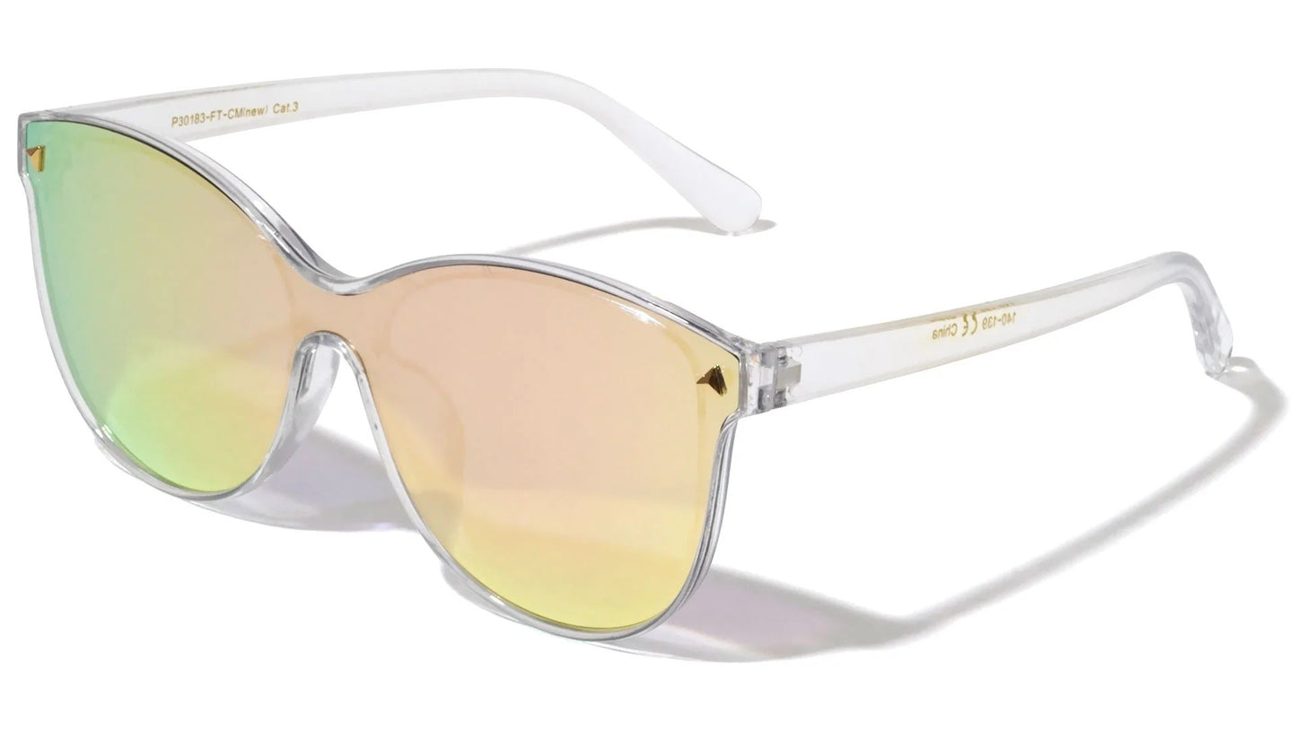 One Piece Flat Color Mirror Lens p30183-ft-cm