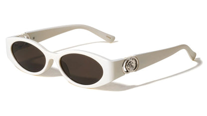 Flower Hinge Oval Sunglasses p1085