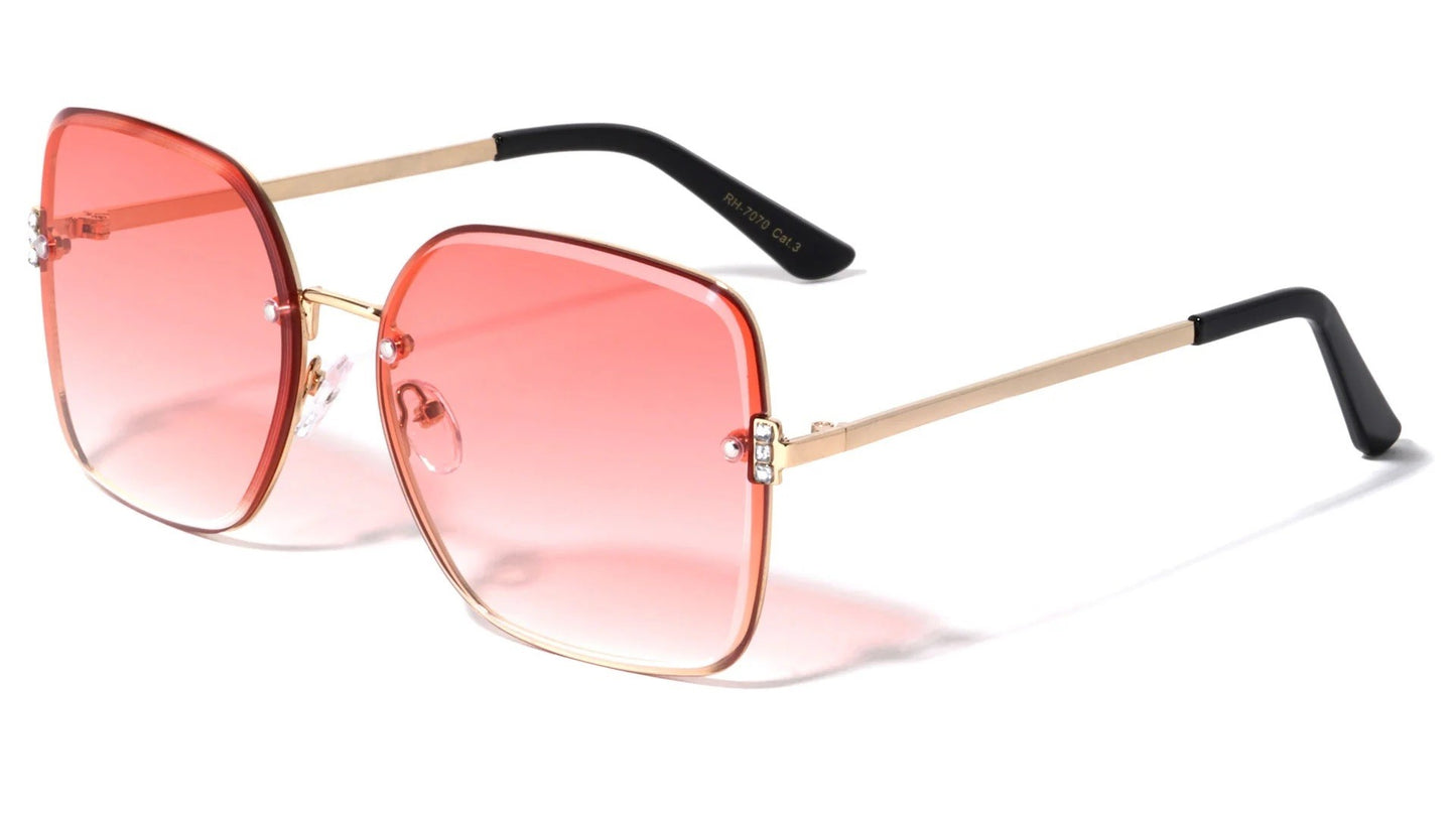 Rhinestone Butterfly Frame Sunglasses rh-7070