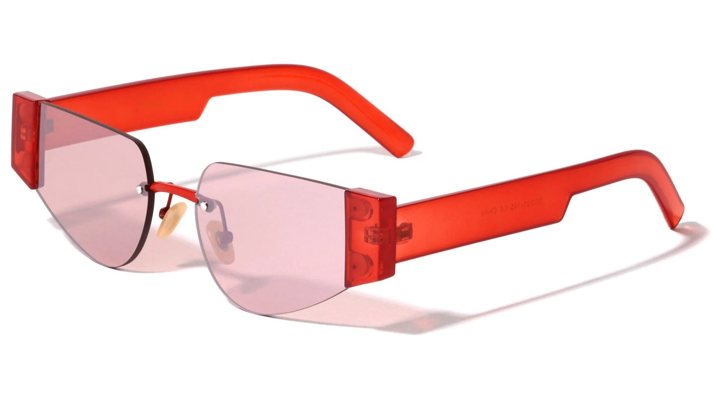 Rimless Cat Eye Geometric Frame p30445