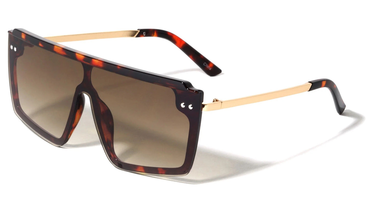 Rimless One Piece Shield Sunglasses p30439
