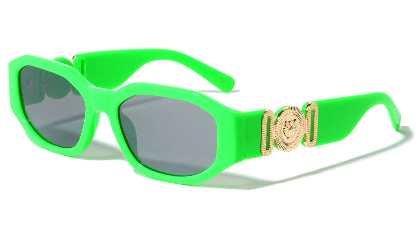 Rectangle Neon Frame Sunglasses p30344-neon