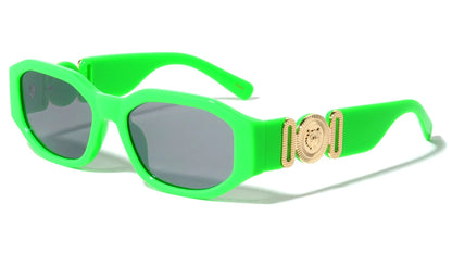 Rectangle Neon Frame Sunglasses p30344-neon