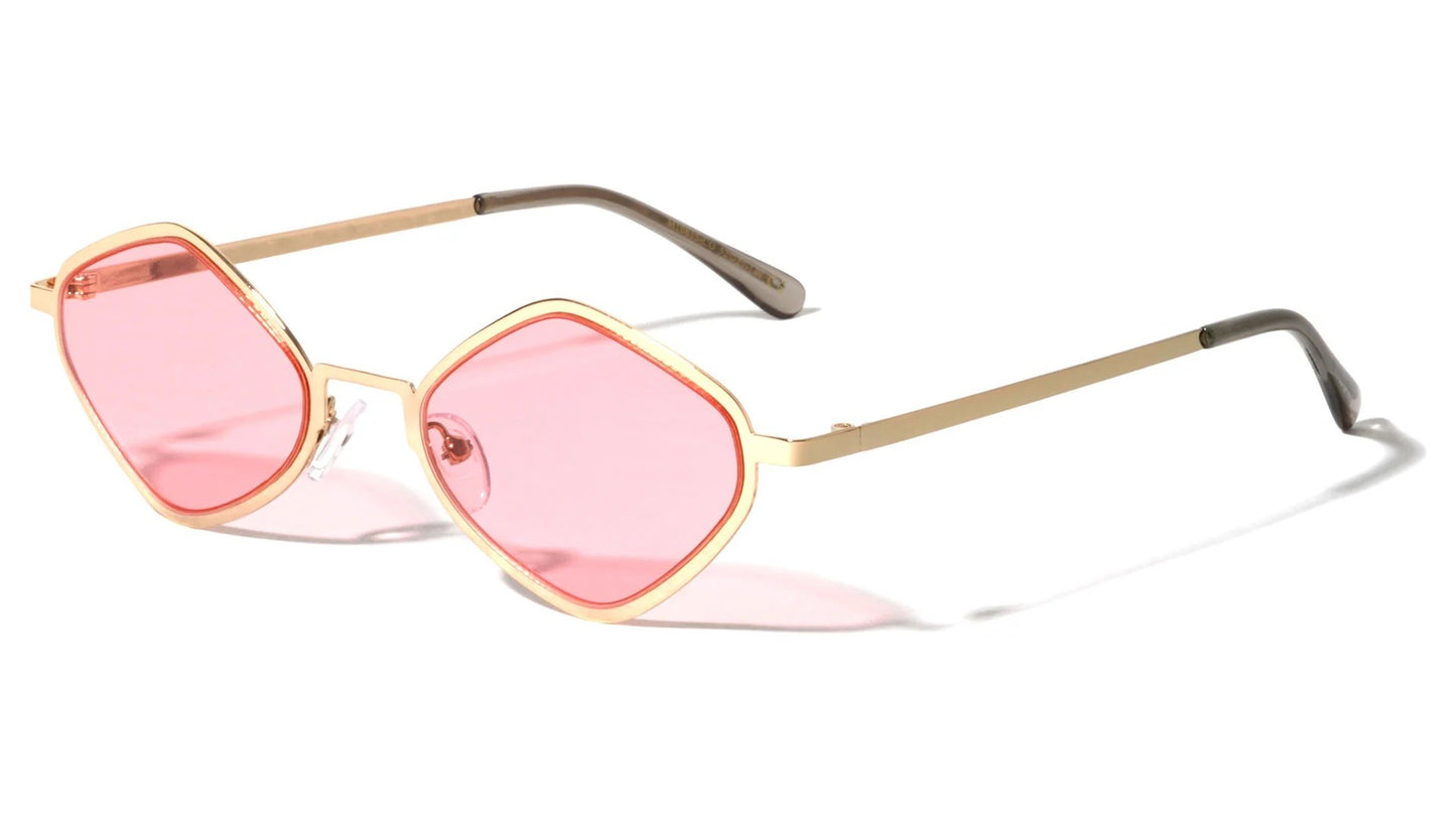 Diamond Frame Color Lens Sunglasses m10615-co