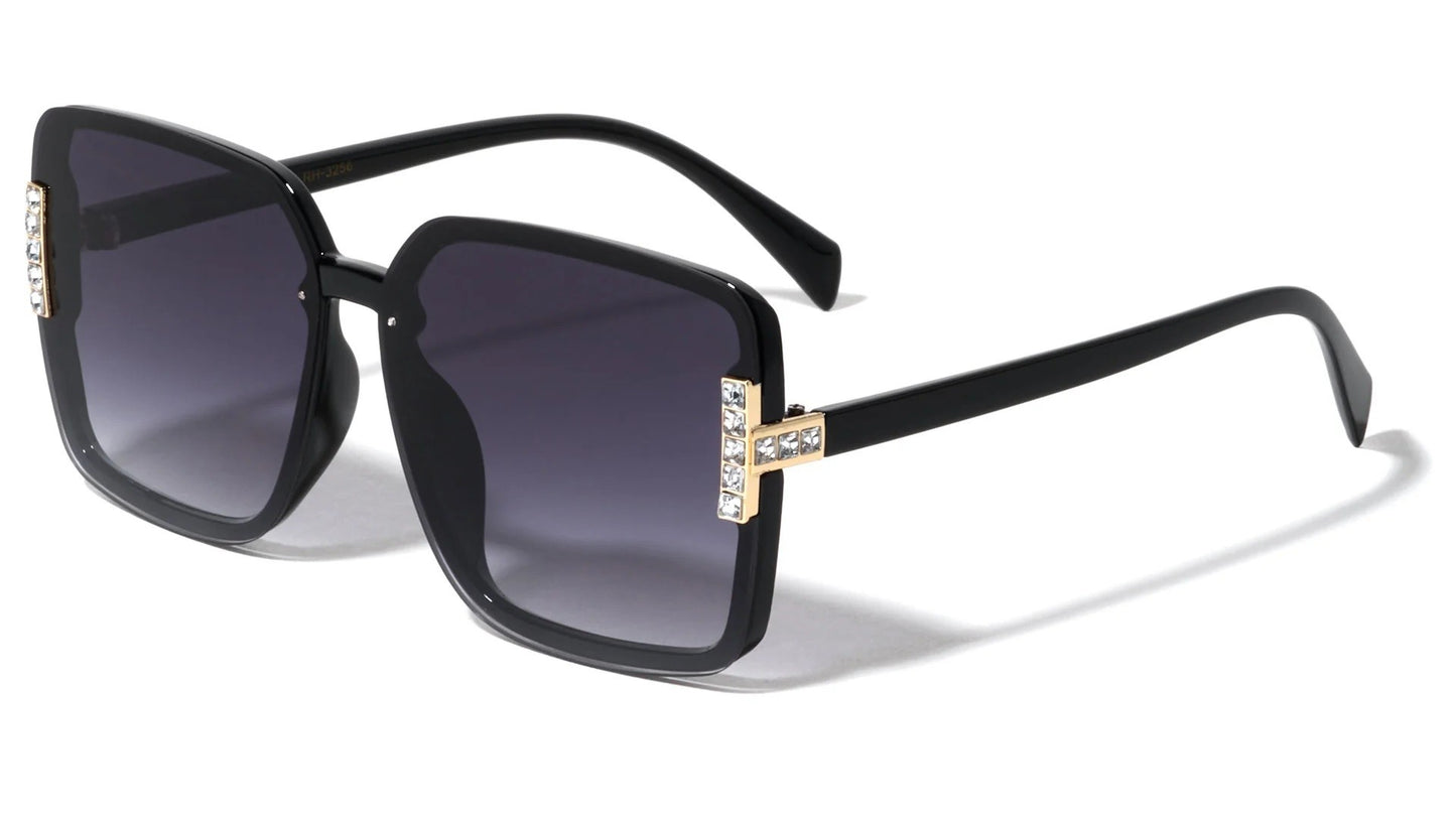 Rhinestone Butterfly Frame Sunglasses rh-3256