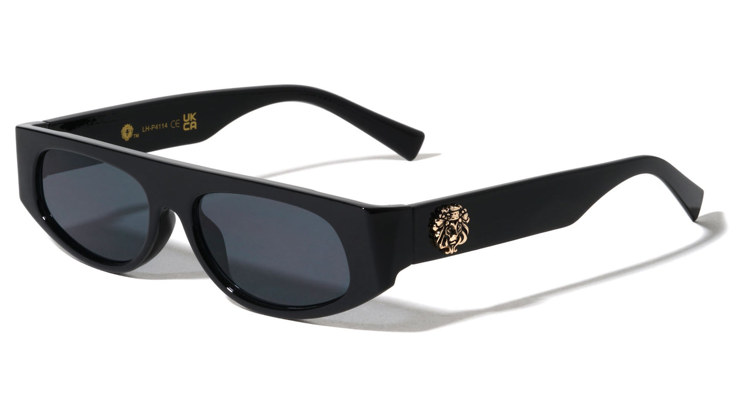 Lion Head Oval Sunglasses lh-p4114