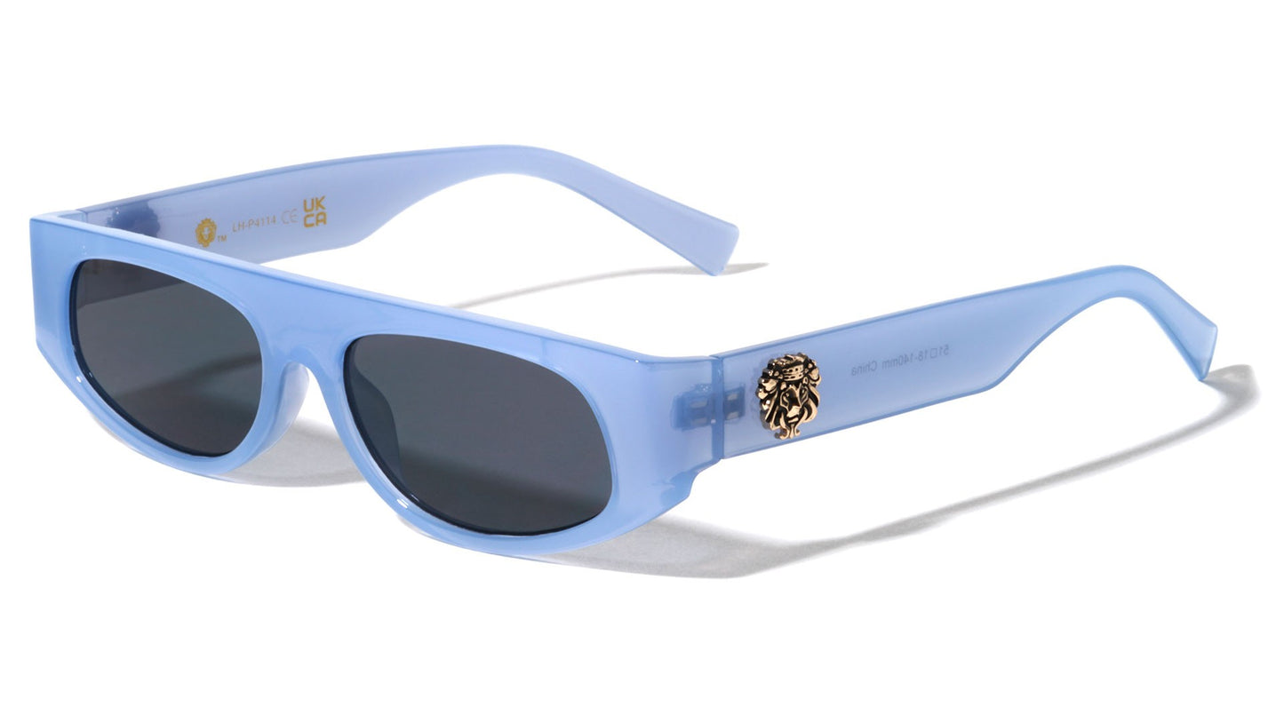 Lion Head Oval Sunglasses lh-p4114