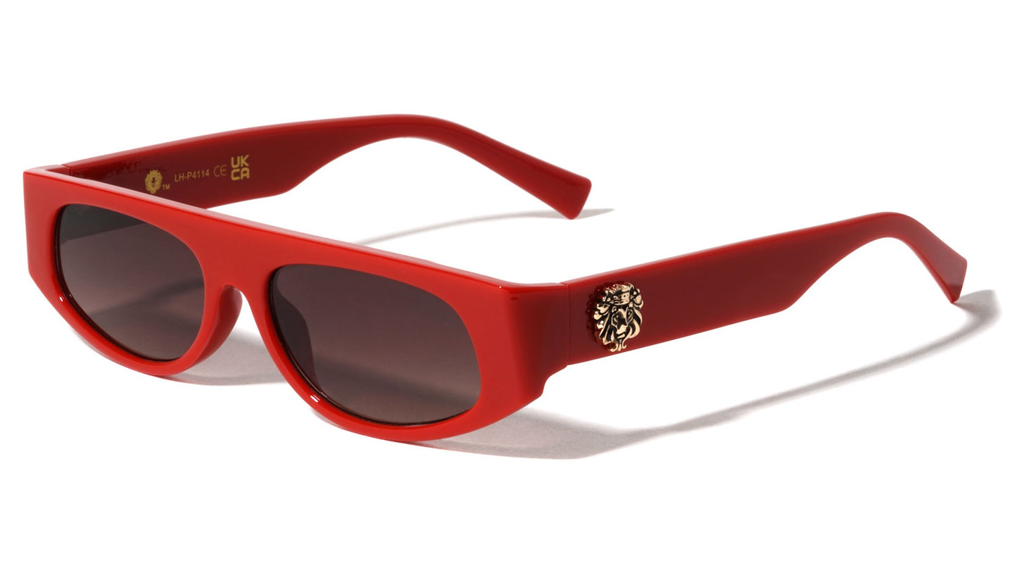 Lion Head Oval Sunglasses lh-p4114