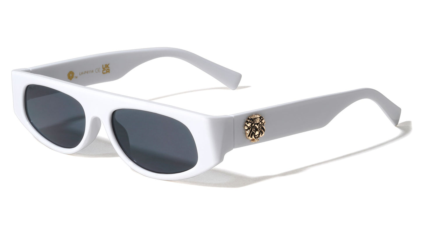 Lion Head Oval Sunglasses lh-p4114