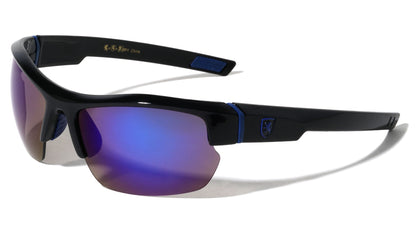 Khan Semi-Rimless Wrap Sunglasses kn-5297