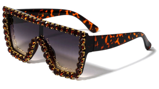 Rhinestone Oversized Square Frame rh-3265