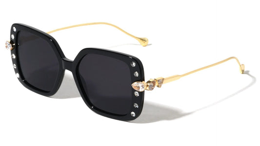 Rhinestone Squared Butterfly Frame rh-3268