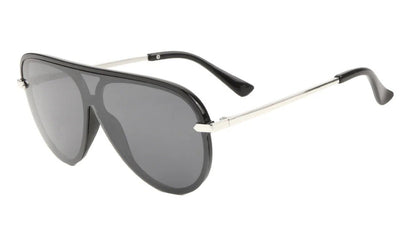 Semi-Rimless One Piece Lens Aviator m10640