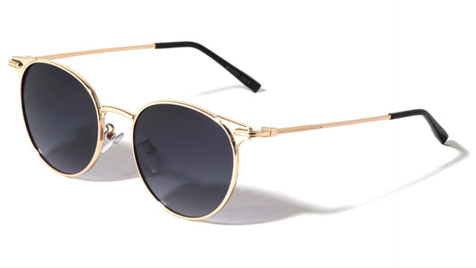 Metallic Retro Round Sunglasses m10701