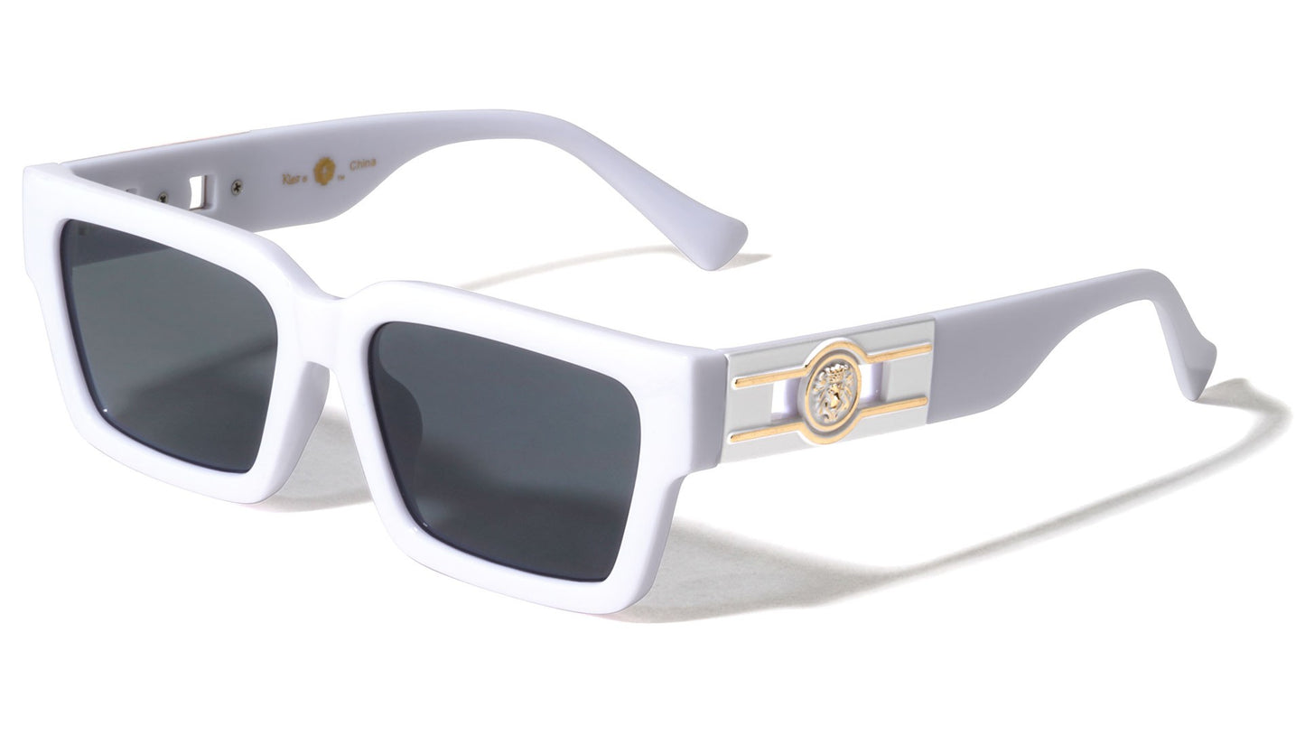 Lion Retro Fashion Square Sunglasses lh-p4116