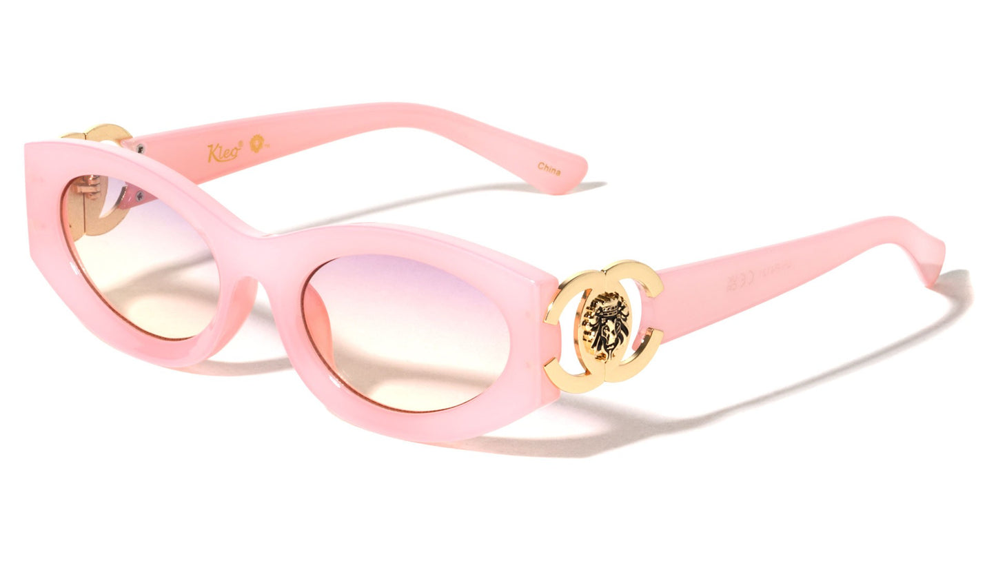 Lion Oval Cateye Sunglasses lh-p4121