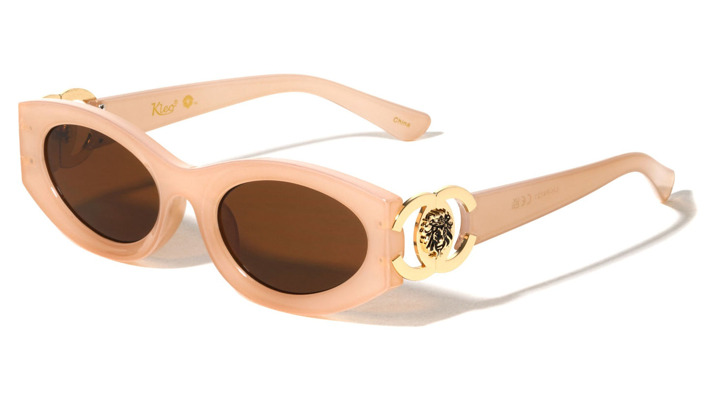 Lion Oval Cateye Sunglasses lh-p4121