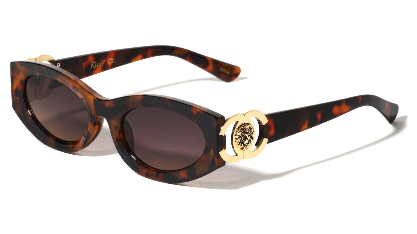 Lion Oval Cateye Sunglasses lh-p4121
